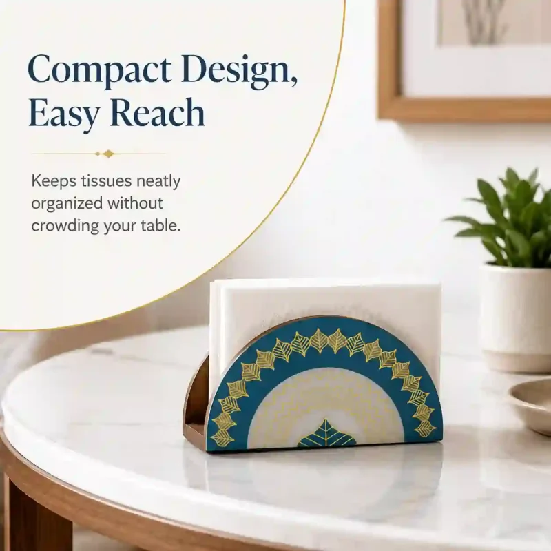 Signature Napkin Holder - Compact Tissue Stand (Small Size)