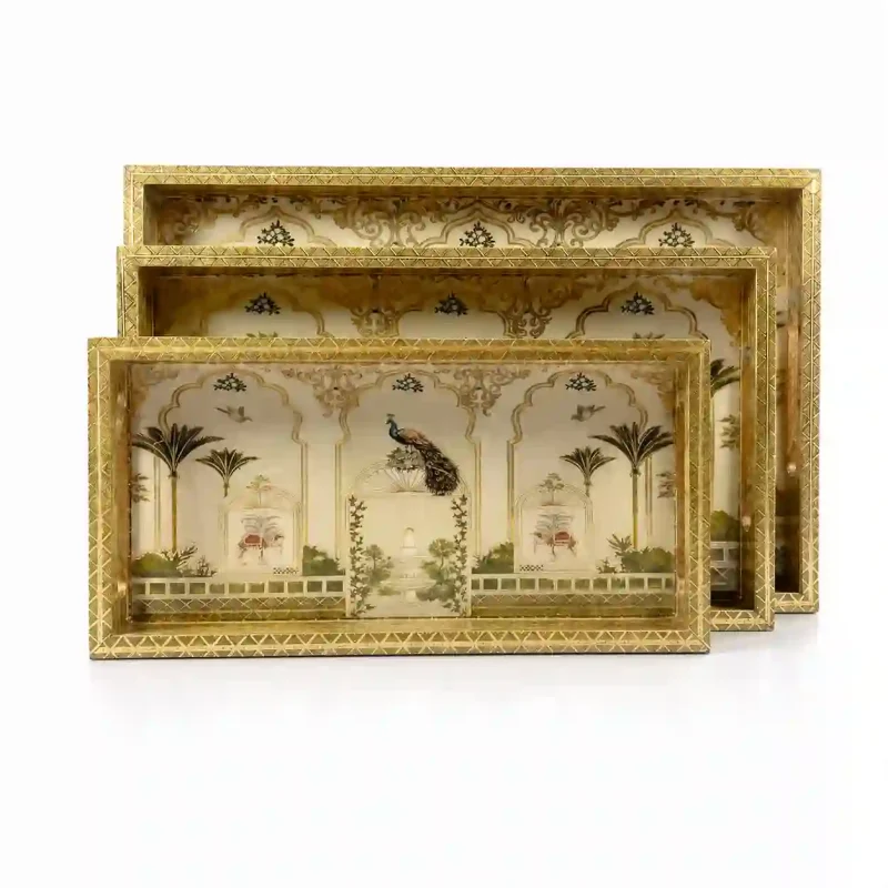 Sanskriti Luxury 3 Tray-Handcrafted (Set of 1)