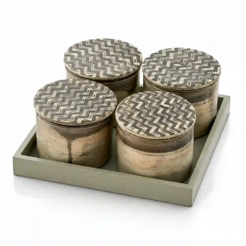 Signature Dryfruit Box-4 Compartment-Serving (Set of 1)