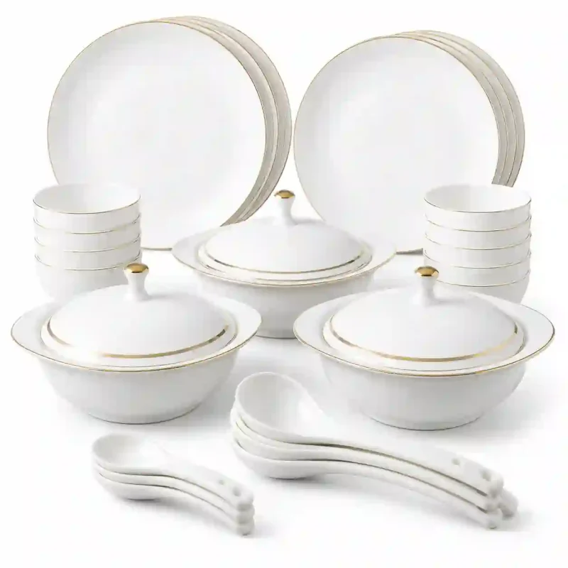 Nadia Goldline Dinner Set-40 Pcs-Premium (Set of 1)