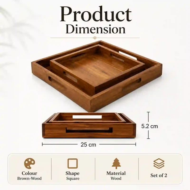 Stylo Serving 2 Tray-Dining (Set of 1)