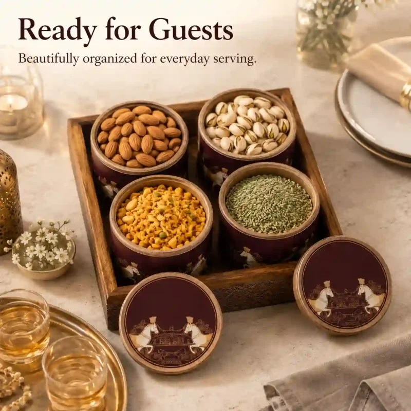 Imperial 4 Glass Serving Set - Premium & Durable for Home (Set of 1)