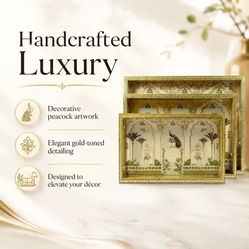 Sanskriti Luxury 3 Tray-Handcrafted (Set of 1)