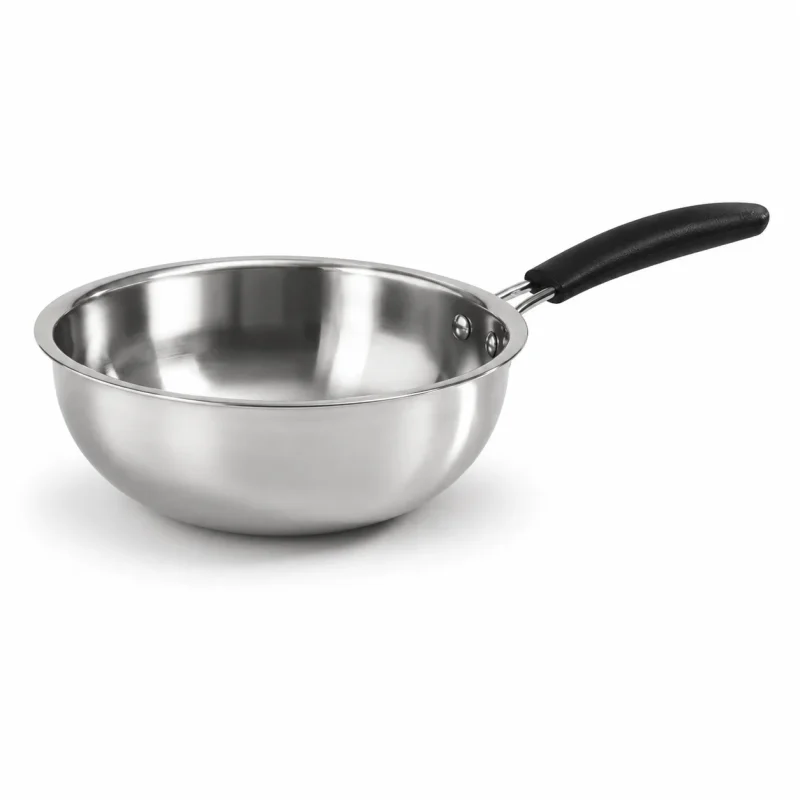 Stainless Steel Mini Frypan - Durable Frying Pan (Medium)