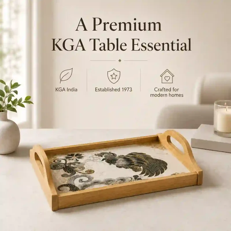 Galaxy Serving Tray-Arc Printed-Rectangle (Set of 1)
