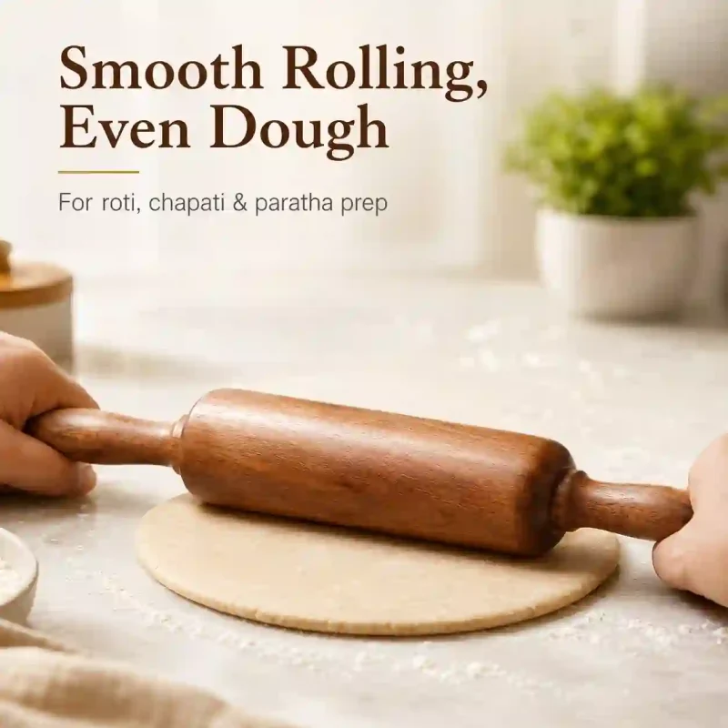 Wooden Rolling Belan-14 Inch Belan-Kitchen (Set of 1)