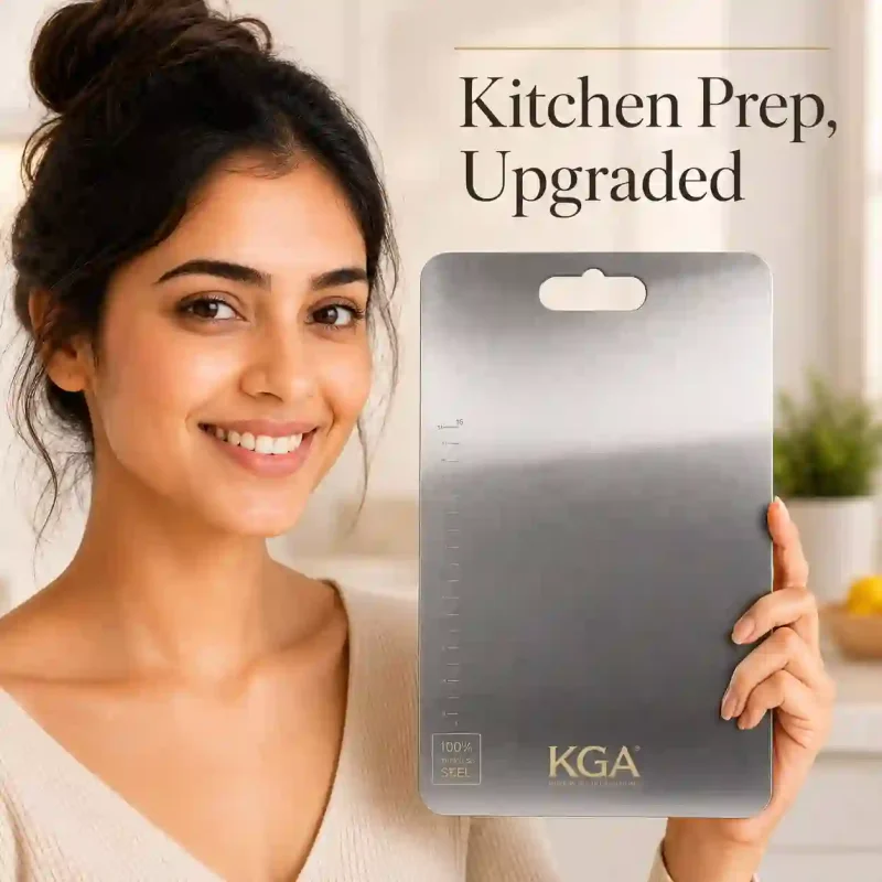 Stainless Steel Chopping Board-8x12 Inch (Set of 1)