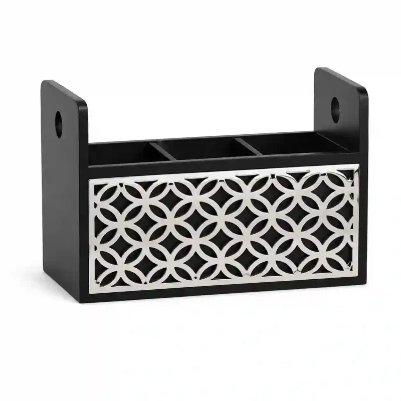 Napkin Cum Cutlery Holder With 3 Compartment (Set of 1)