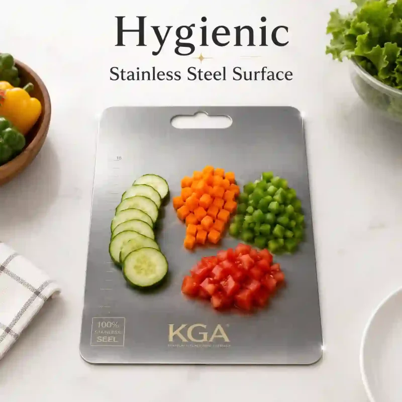 Stainless Steel Chopping Board-8x12 Inch (Set of 1)