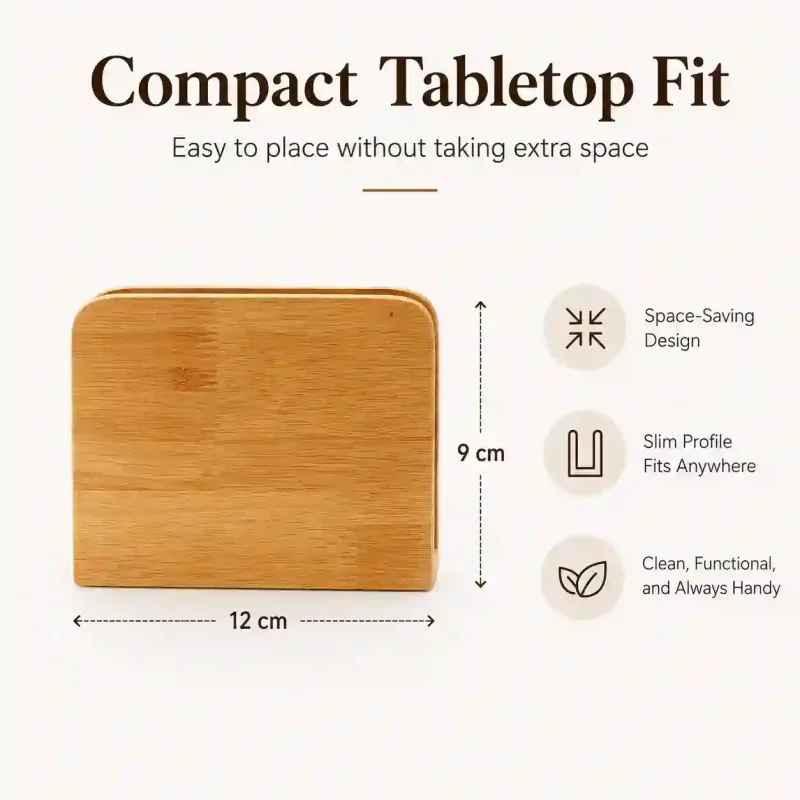 Rectangular Napkin Stand - Durable Tissue Holder (Set of 1)