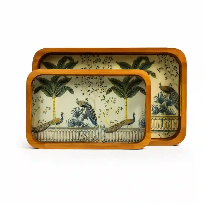 Galaxy Serving Tray-Arc Printed-Rectangle (Set of 1)