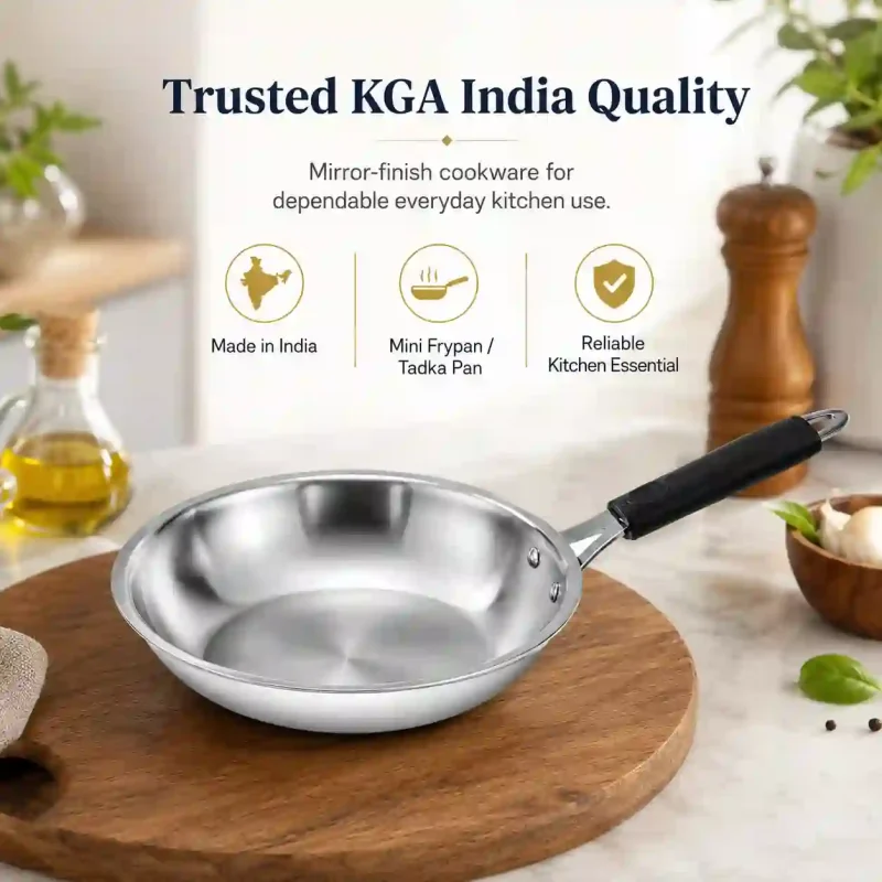 Stainless Steel Mini Frypan-Small Size (Set of 1)
