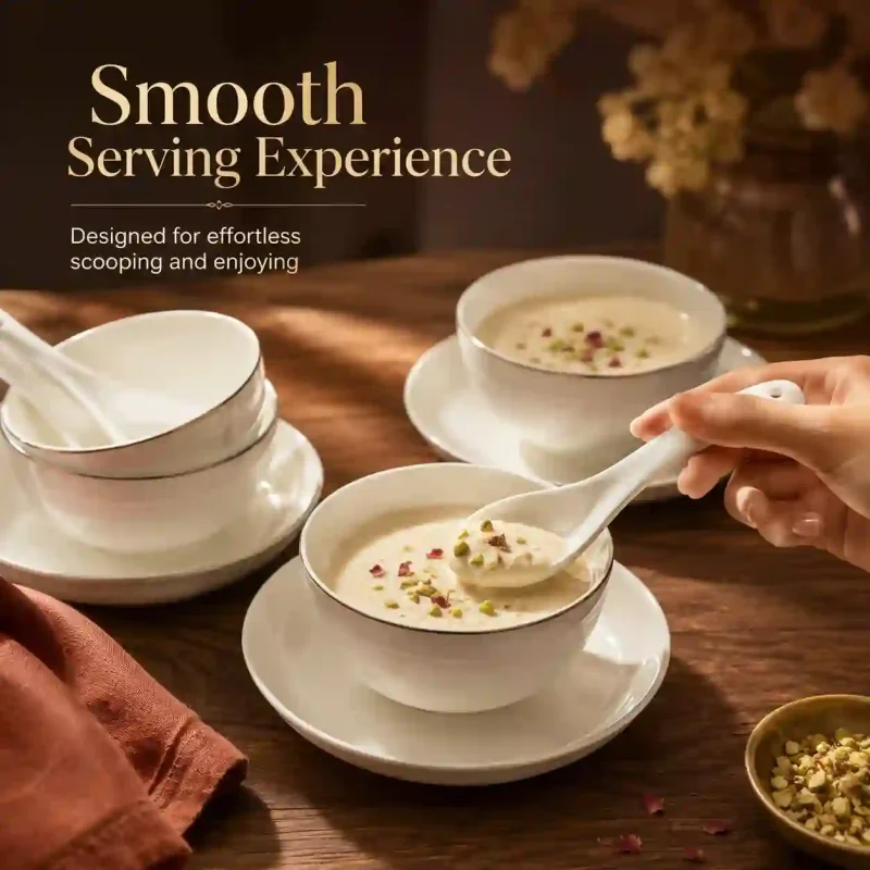 Nadia 6 Piece Bowl Set - with Plate and Spoon (Set of 1)