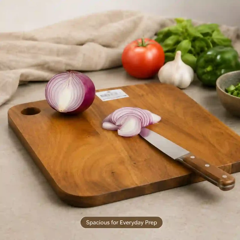Wooden Chopping Board-12 Inch Square-Kitchen (Set of 1)