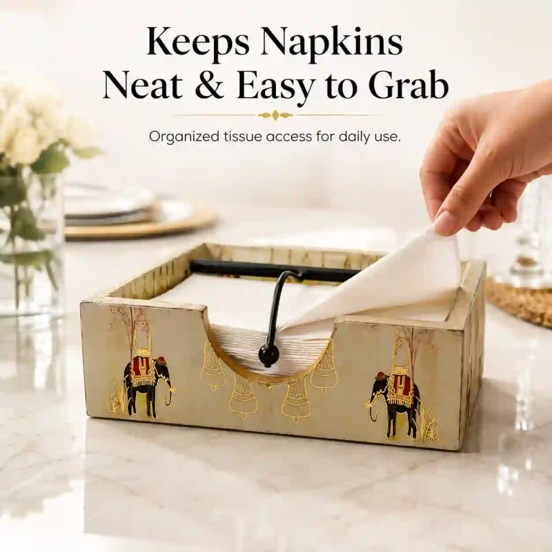 Signature Napkin Holder - Premium Tissue Stand (Set of 1)