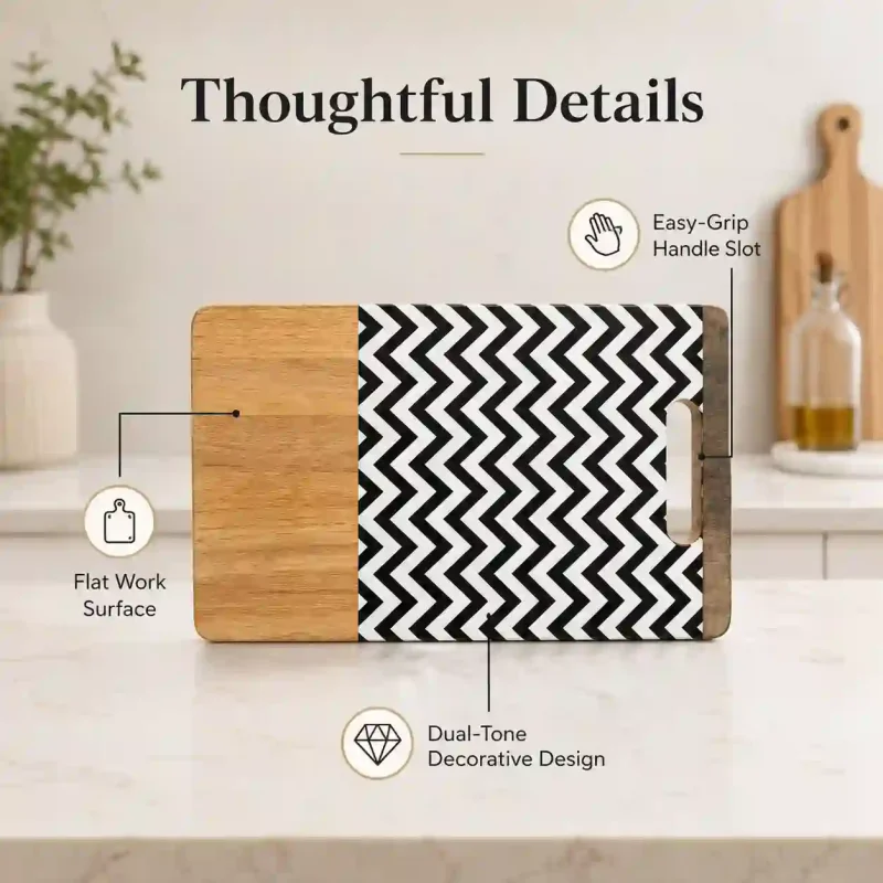 Wooden Chopping Board-12 Inch DLX-Kitchen (Set of 1)