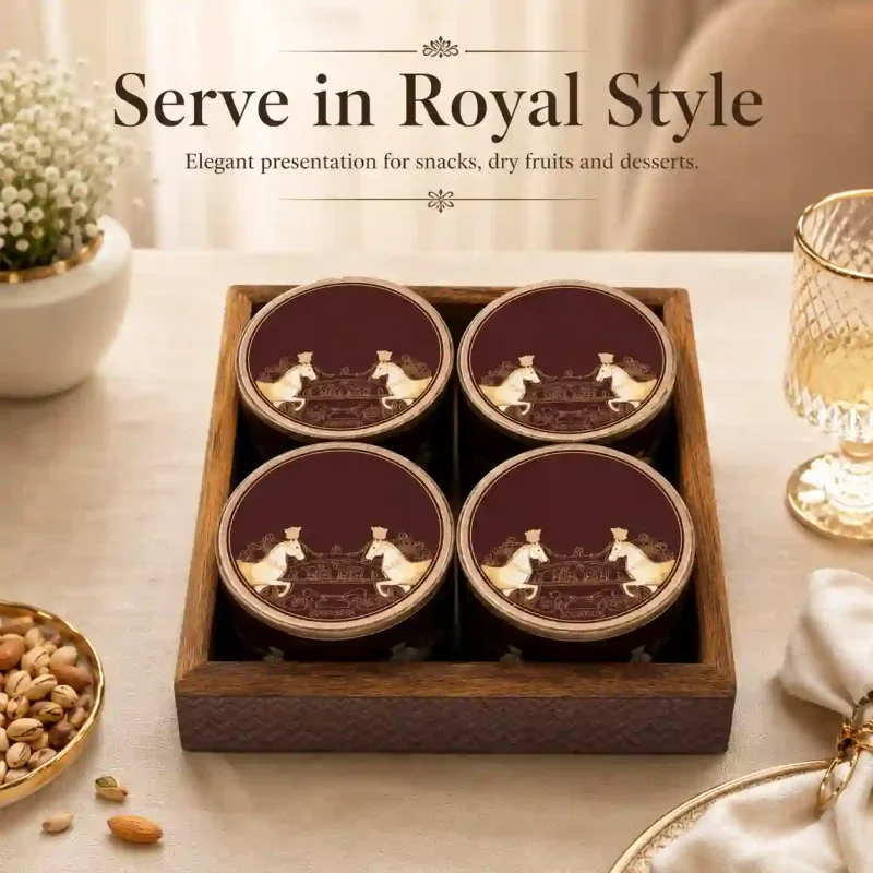 Imperial 4 Glass Serving Set - Premium & Durable for Home (Set of 1)