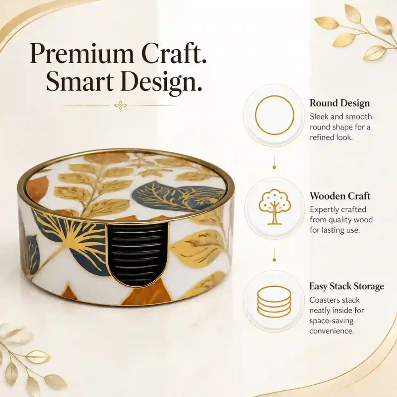 Signature Round Coaster-Heat Resistant (Set of 1)