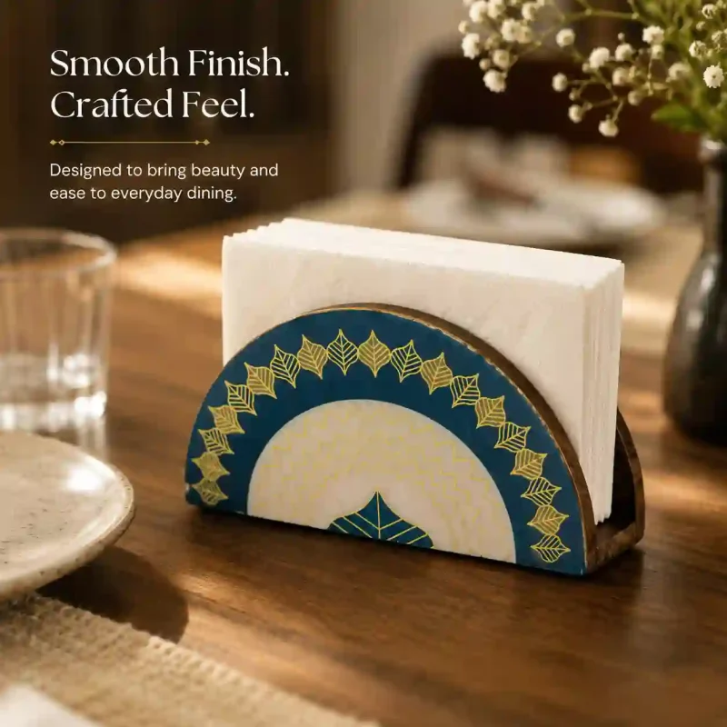 Signature Napkin Holder - Compact Tissue Stand (Small Size)