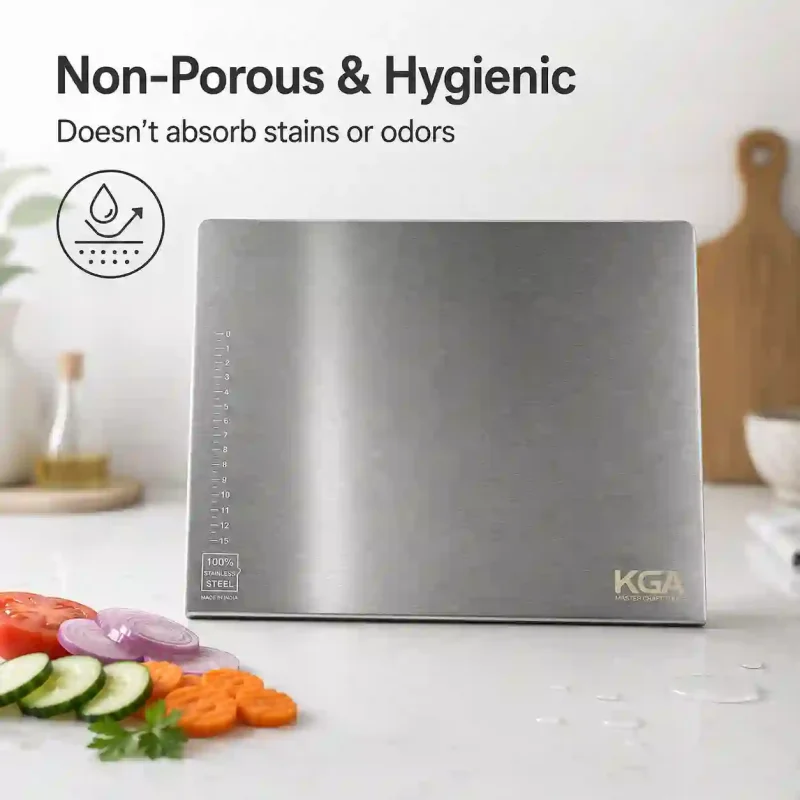 Stainless Steel Chopping Board-14x11 Inch (Pack of 1)