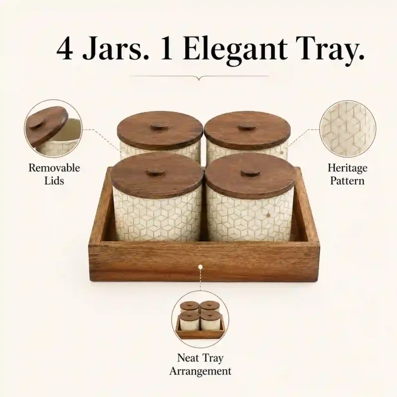 Heritage Cutlery 4 Organizer Set - Classic Tableware (Set of 1)