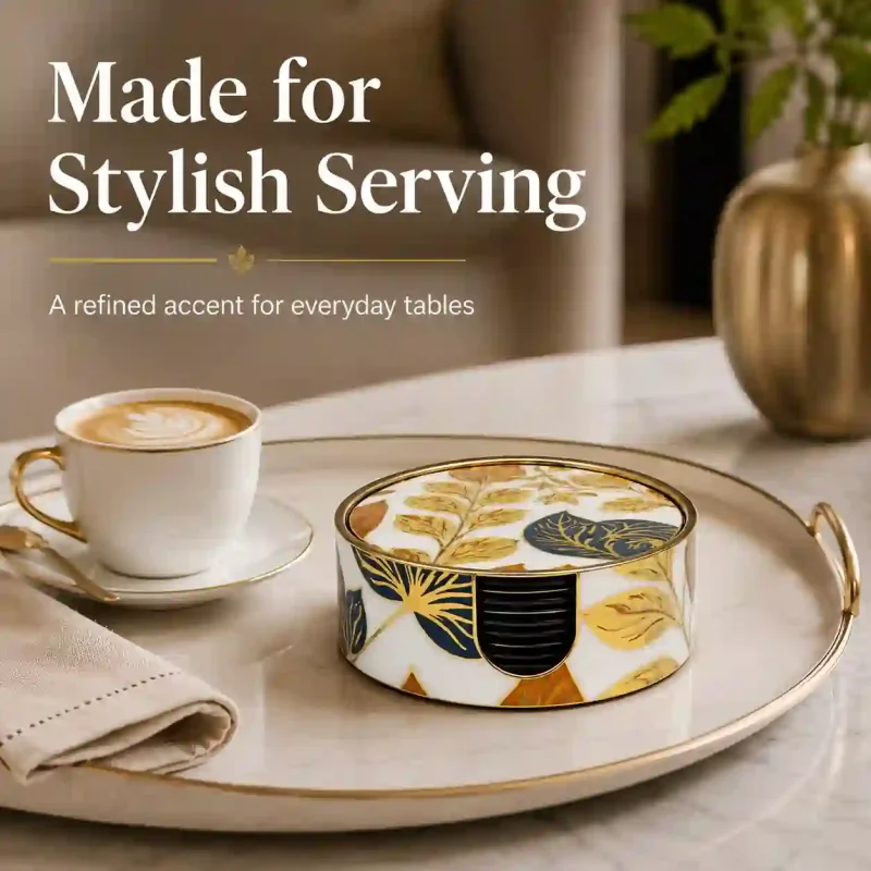 Signature Round Coaster-Heat Resistant (Set of 1)