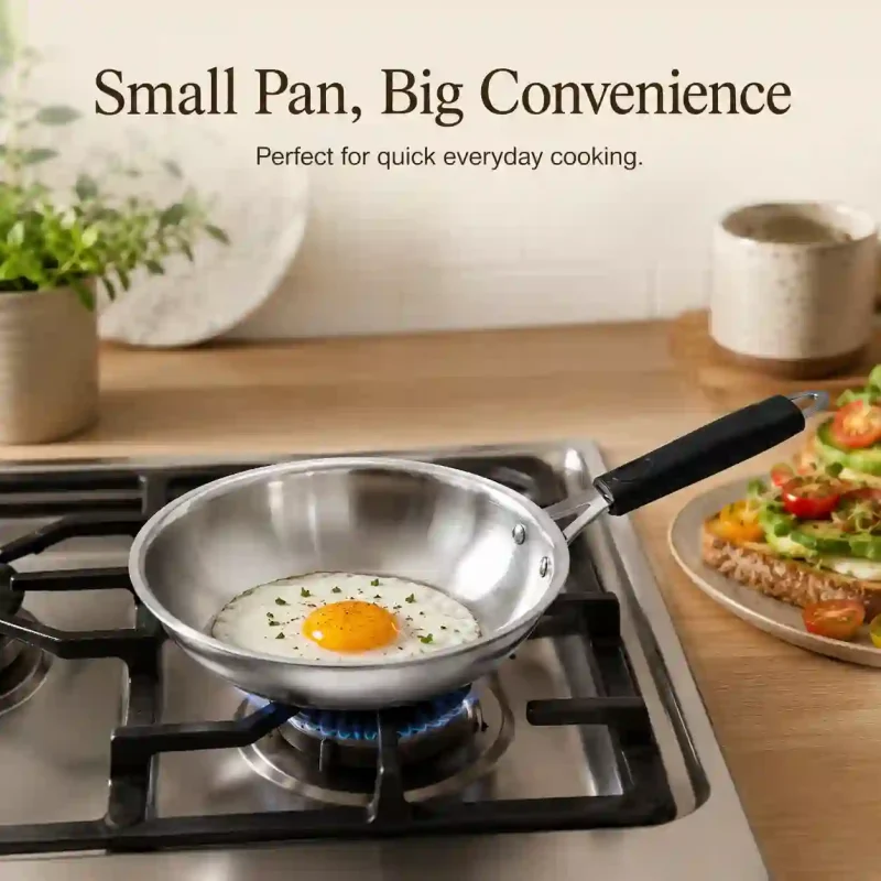 Stainless Steel Mini Frypan-Small Size (Set of 1)