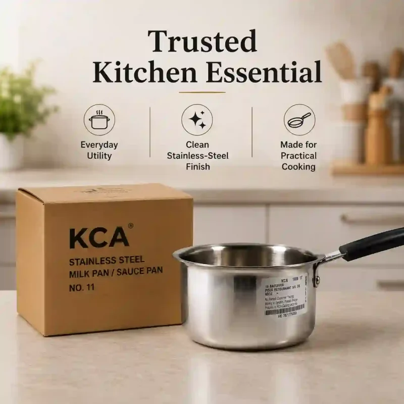 Stainless Steel Saucepan No 11-Durable Milk Pan (Set of 1)