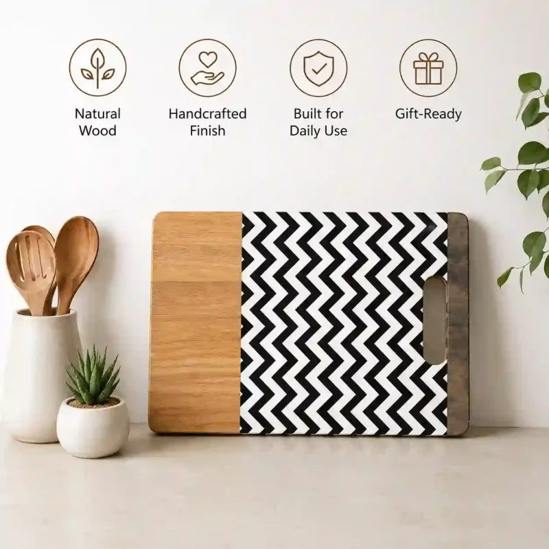 Wooden Chopping Board-14 Inch DLX-Kitchen (Set of 1)