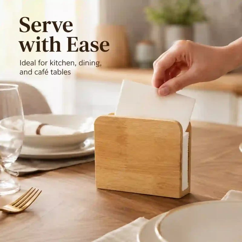 Rectangular Napkin Stand - Durable Tissue Holder (Set of 1)