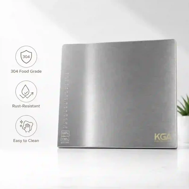 Stainless Steel Chopping Board-14x11 Inch (Pack of 1)