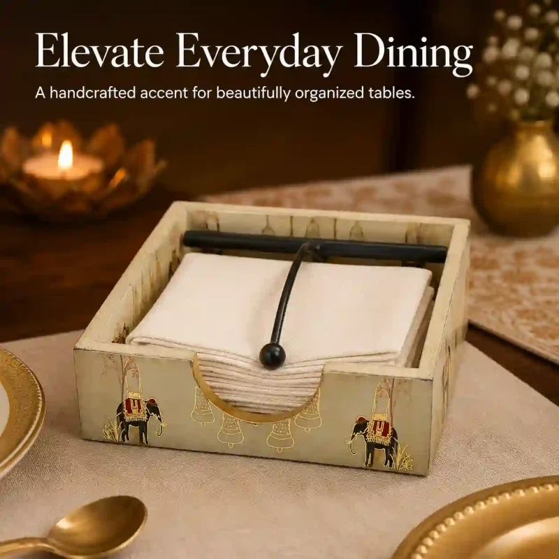 Signature Napkin Holder - Premium Tissue Stand (Set of 1)