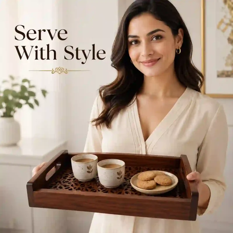 Levis Serving Tray-Durable & Stylish-Medium (Set of 1)