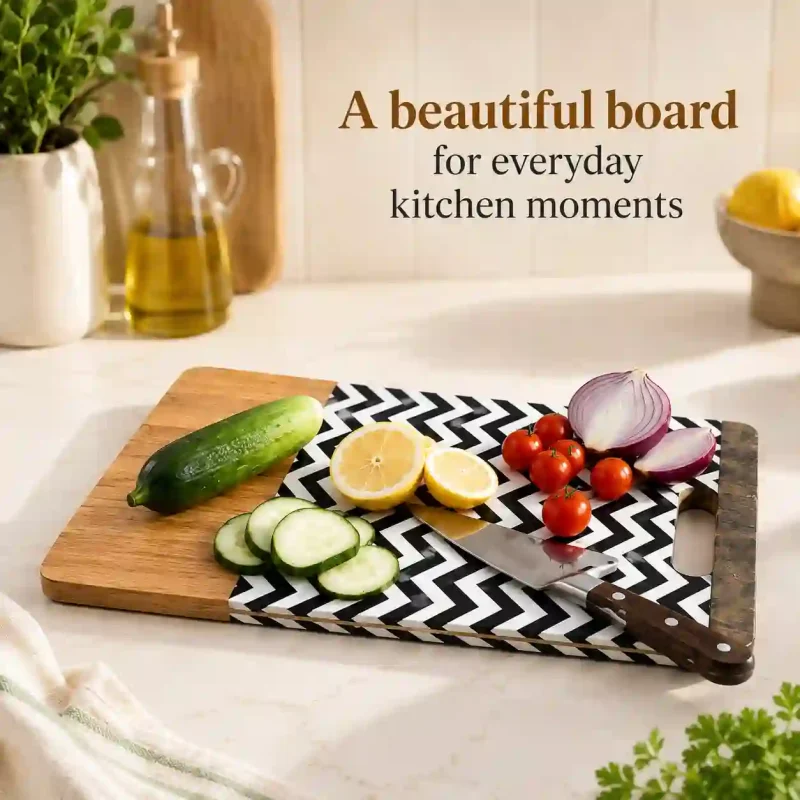 Wooden Chopping Board-14 Inch DLX-Kitchen (Set of 1)