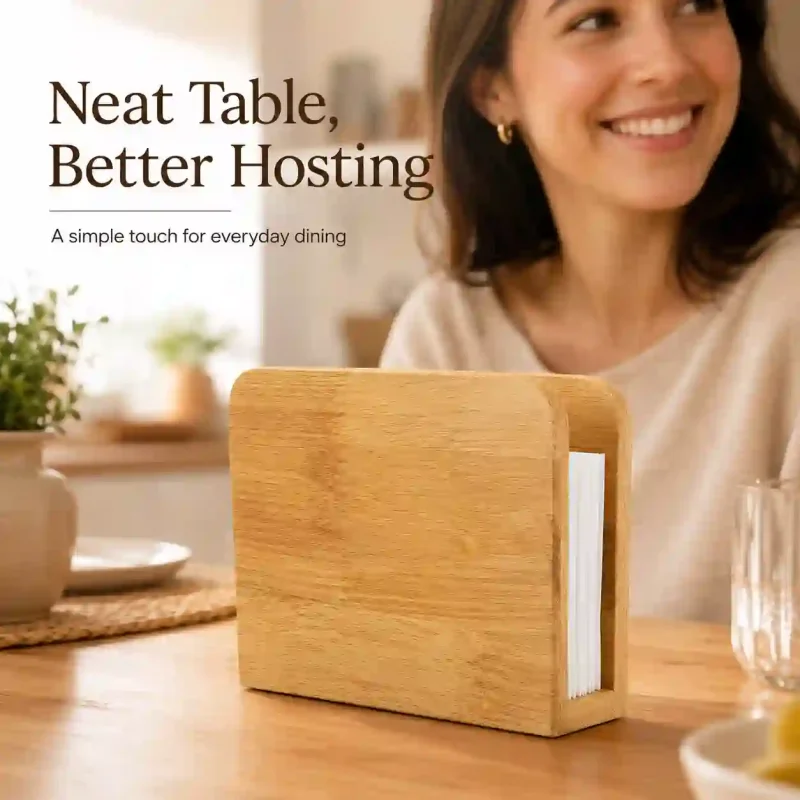 Rectangular Napkin Stand - Durable Tissue Holder (Set of 1)