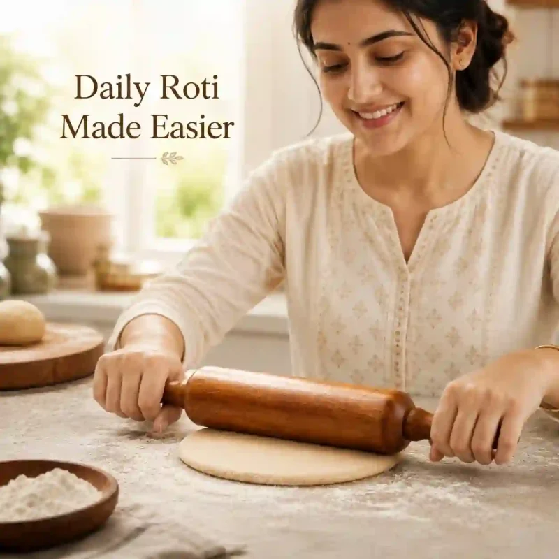 Wooden Rolling Belan-14 Inch Belan-Kitchen (Set of 1)