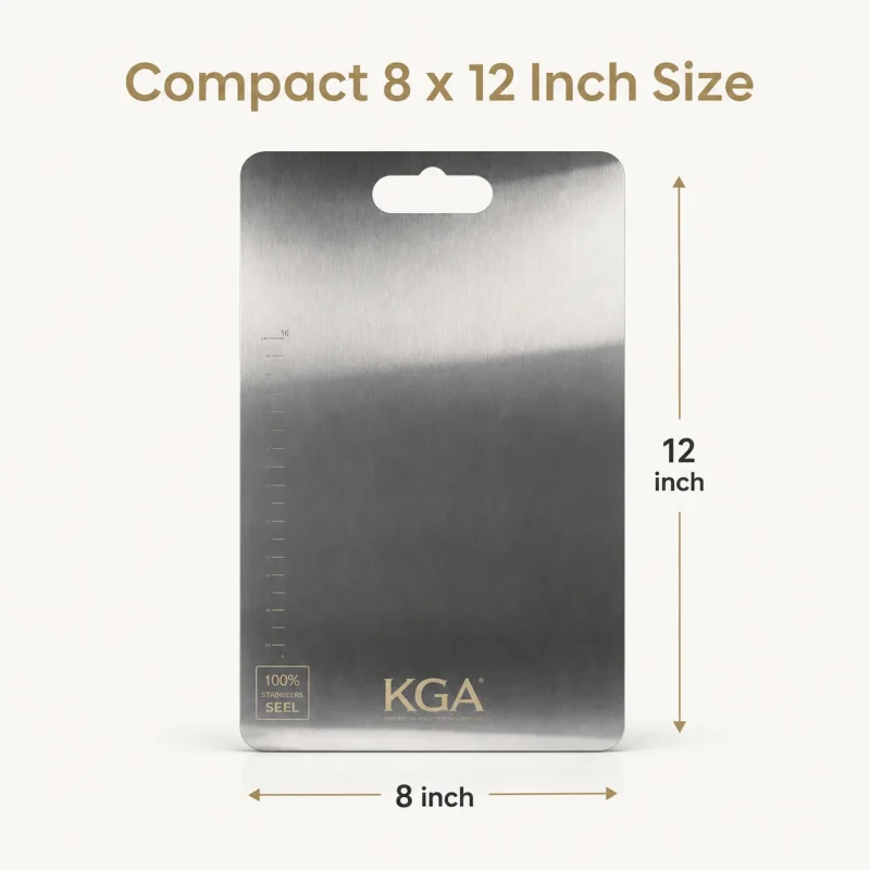 Stainless Steel Chopping Board-8x12 Inch (Set of 1)
