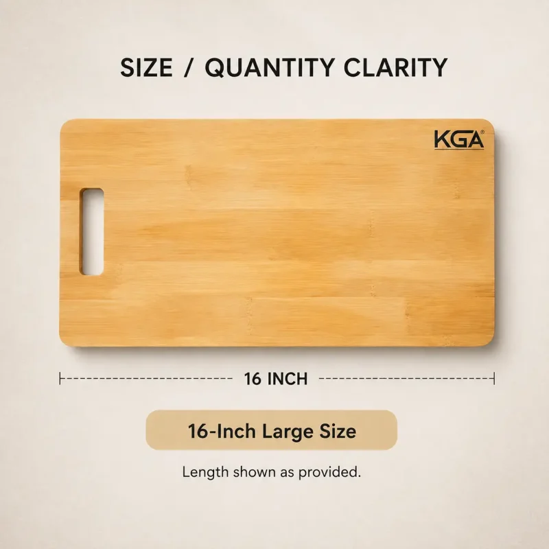 Chopping Board 16 Inch-Large Food Grade Cutting (Set of 1)
