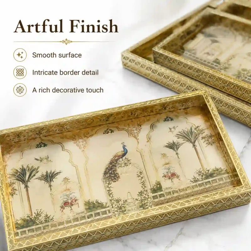 Sanskriti Luxury 3 Tray-Handcrafted (Set of 1)