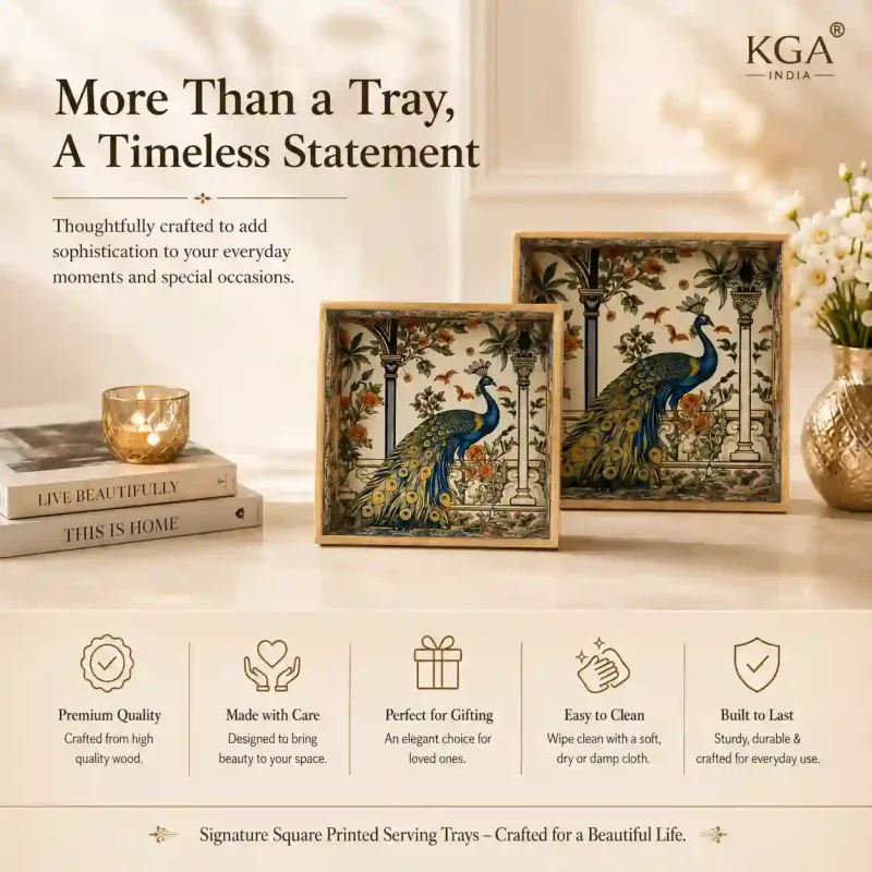 Signature Square 2 Tray-Printed (Set of 1)