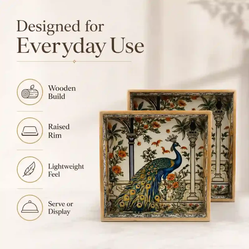 Signature Square 2 Tray-Printed (Set of 1)