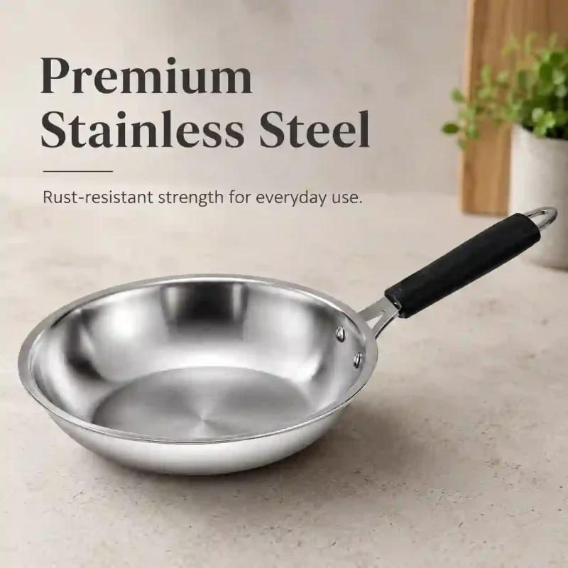 Stainless Steel Mini Frypan-Small Size (Set of 1)