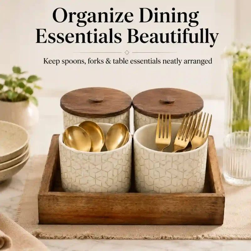 Heritage Cutlery 4 Organizer Set - Classic Tableware (Set of 1)