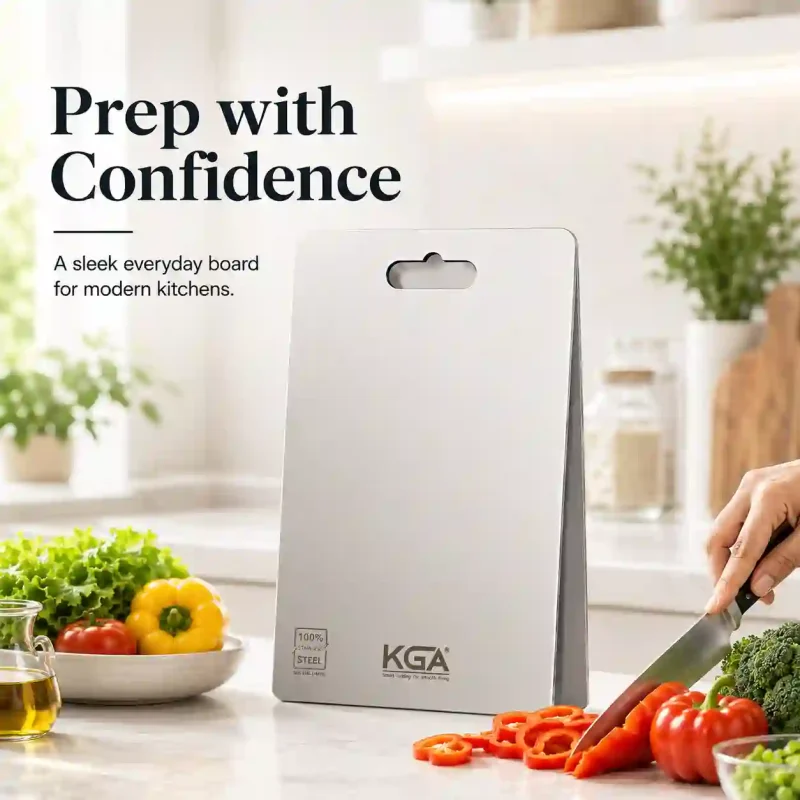 Stainless Steel Chopping Board-10x14 Inch (Set of 1)