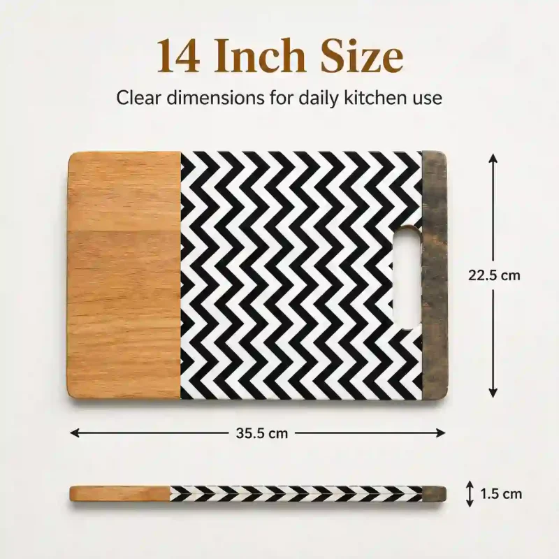 Wooden Chopping Board-14 Inch DLX-Kitchen (Set of 1)