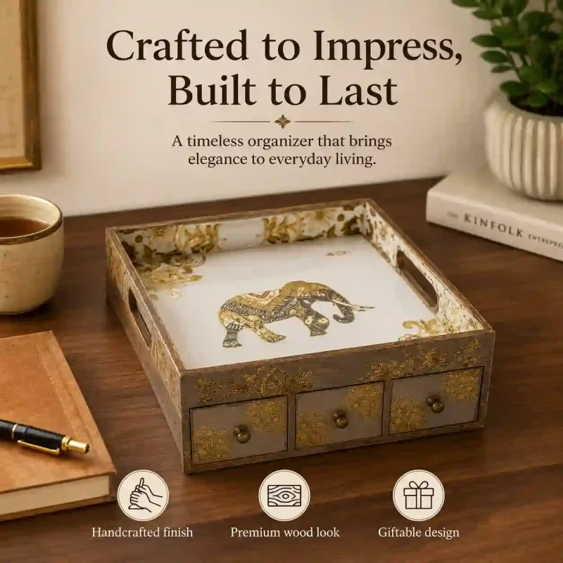 Signature Desk Organiser-Premium Office Storage (Set of 1)