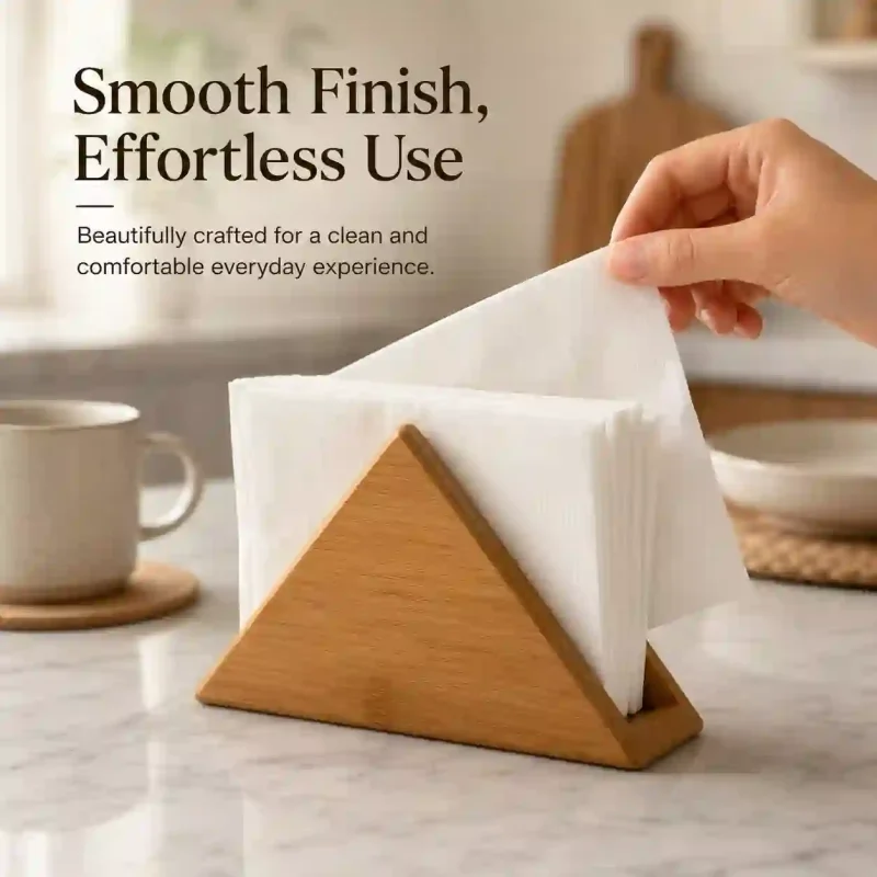 Triangular Napkin Stand - Modern Tissue Holder (Set of 1)