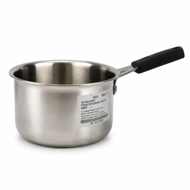 Stainless Steel Saucepan No 13-Durable Milk Pan (Set of 1)