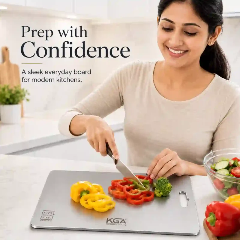 Stainless Steel Chopping Board-10x14 Inch (Set of 1)