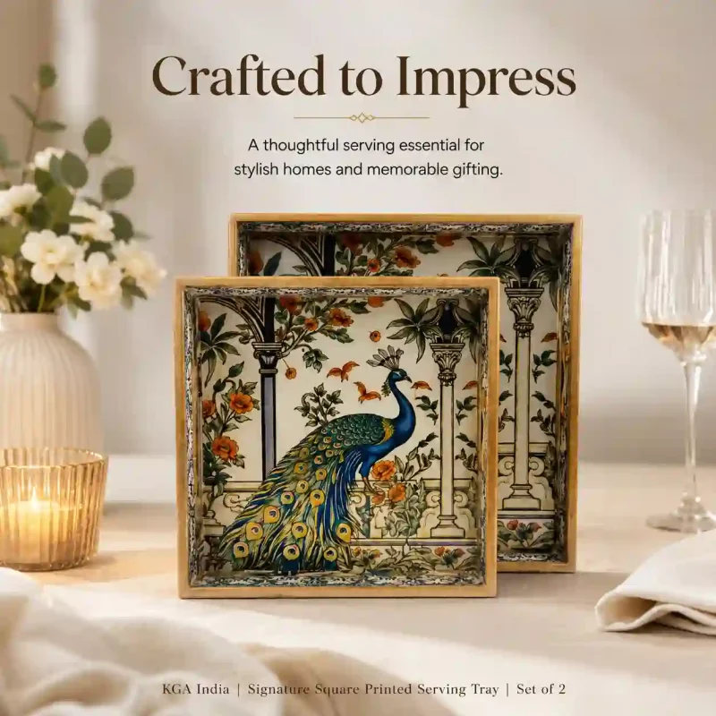 Signature Square 2 Tray-Printed (Set of 1)